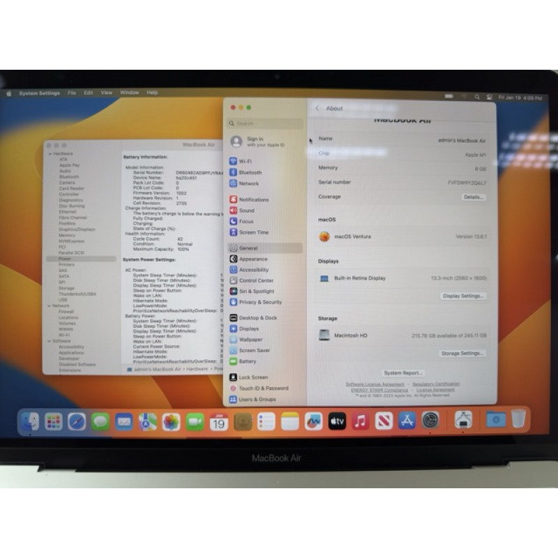 MacBook Air 2020 Silver M1 8/256